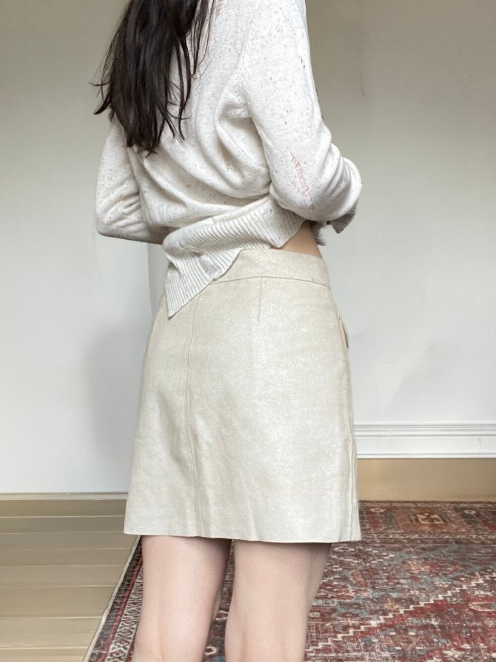 Rudsak suede leather skirt